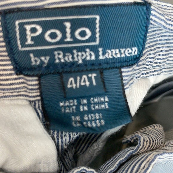 Polo by Ralph Lauren pinstripe pants kids boys size 4/4T - Picture 5 of 5